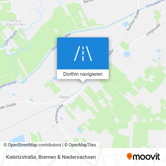 Kiebitzstraße Karte