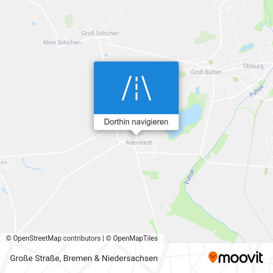 Große Straße Karte