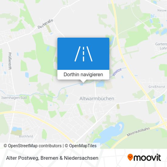 Alter Postweg Karte