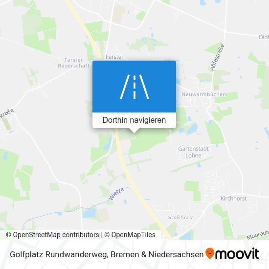 Golfplatz Rundwanderweg Karte