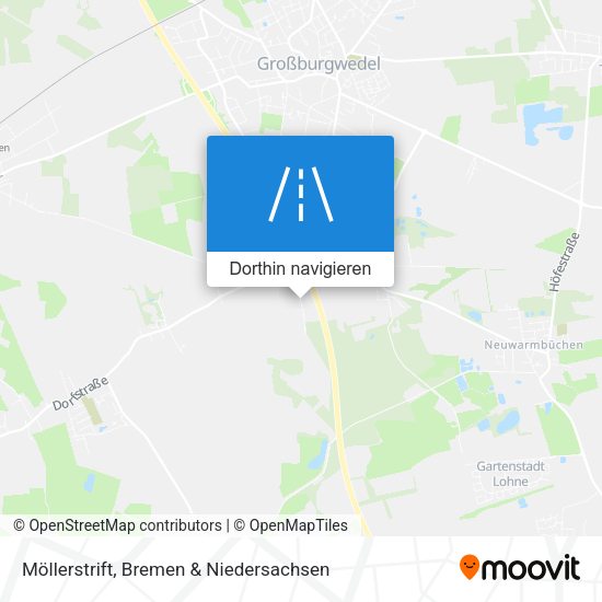 Möllerstrift Karte