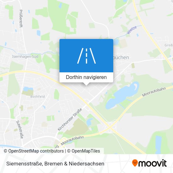 Siemensstraße Karte
