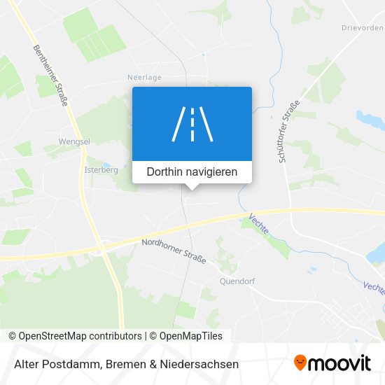 Alter Postdamm Karte