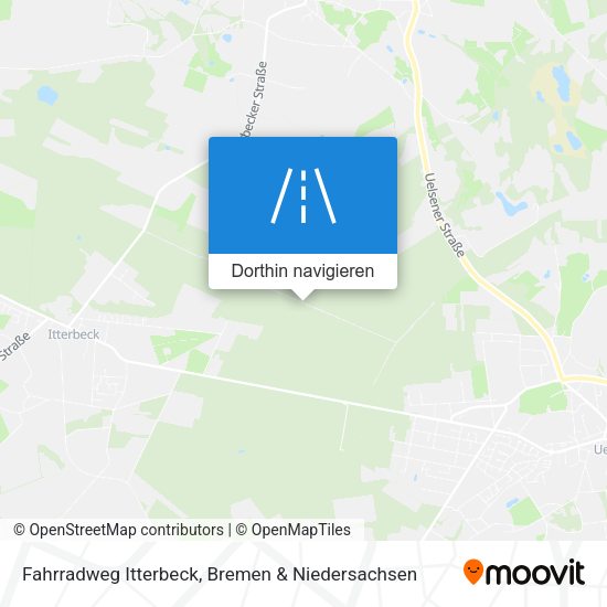 Fahrradweg Itterbeck Karte