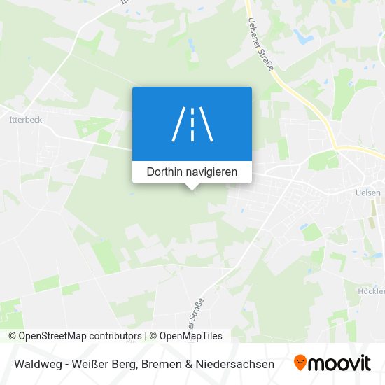 Waldweg - Weißer Berg Karte