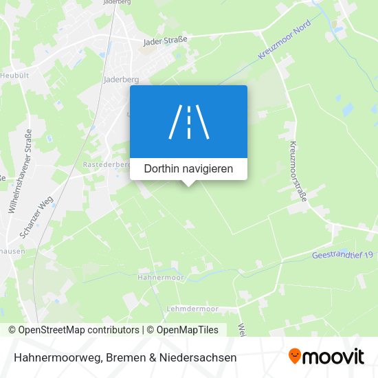 Hahnermoorweg Karte