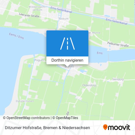 Ditzumer Hofstraße Karte