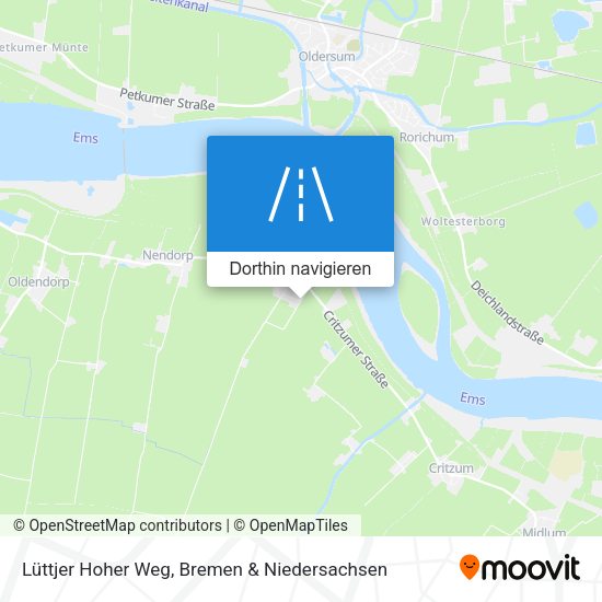 Lüttjer Hoher Weg Karte