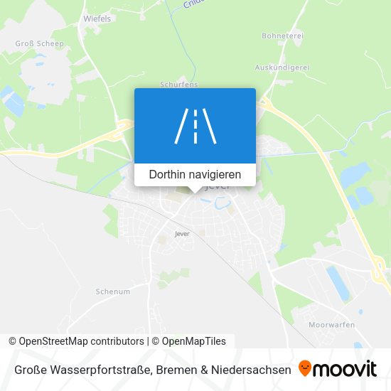 Große Wasserpfortstraße Karte