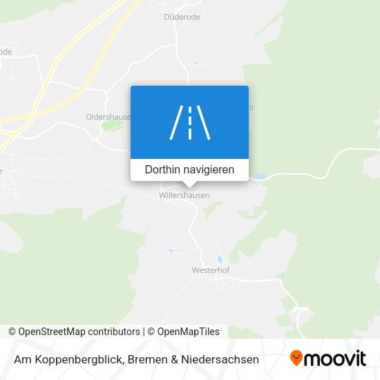 Am Koppenbergblick Karte