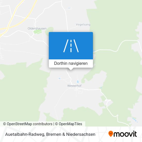 Auetalbahn-Radweg Karte