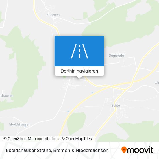 Eboldshäuser Straße Karte
