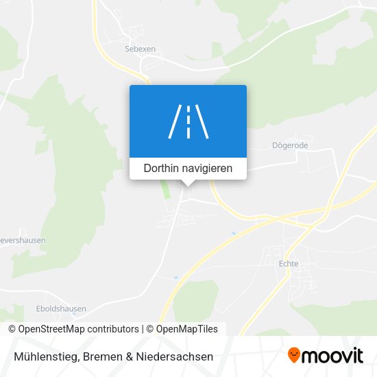Mühlenstieg Karte