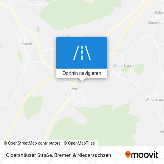 Oldershäuser Straße Karte