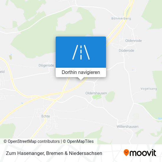 Zum Hasenanger Karte