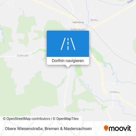 Obere Wiesenstraße Karte