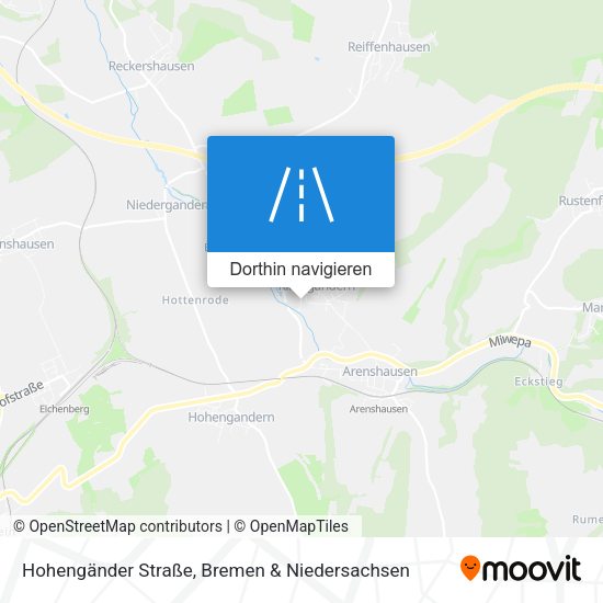 Hohengänder Straße Karte