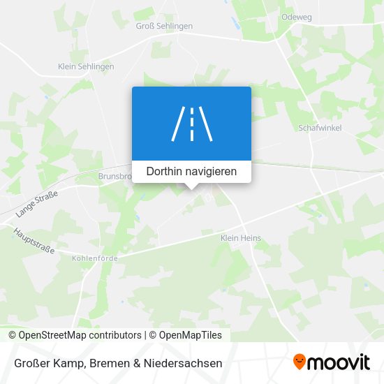 Großer Kamp Karte