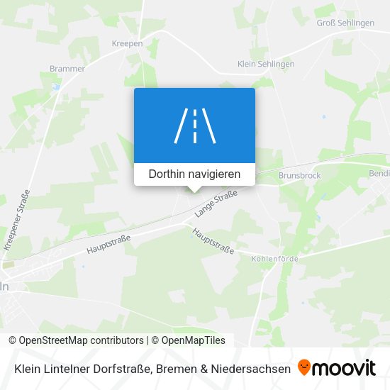 Klein Lintelner Dorfstraße Karte