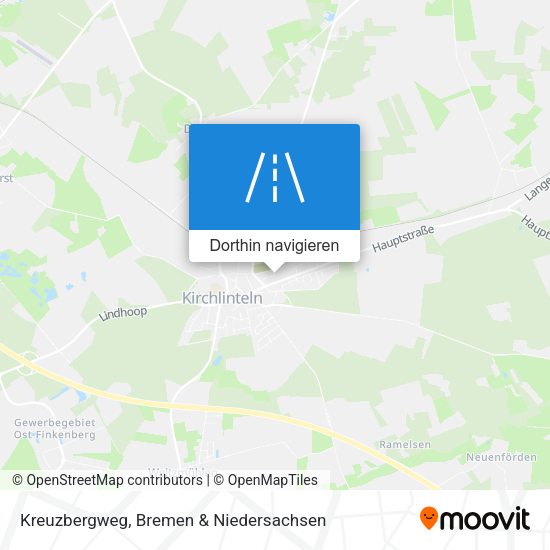 Kreuzbergweg Karte