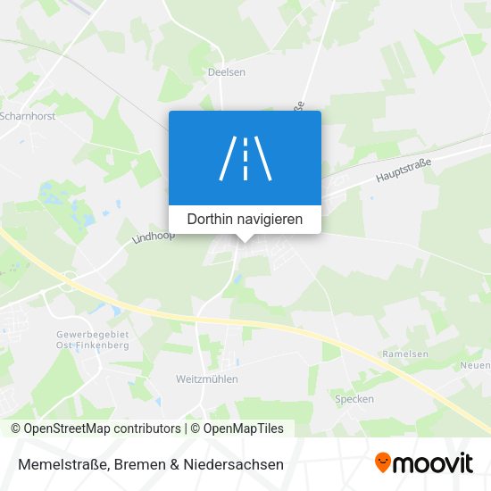 Memelstraße Karte