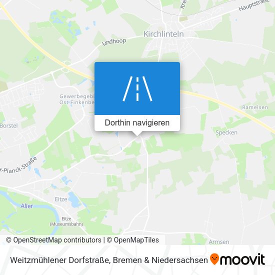 Weitzmühlener Dorfstraße Karte
