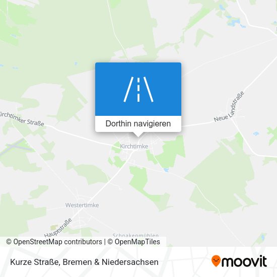 Kurze Straße Karte