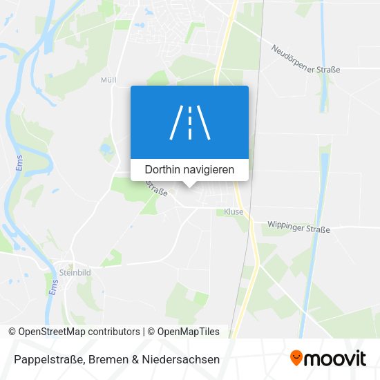 Pappelstraße Karte