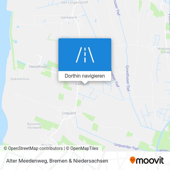 Alter Meedenweg Karte