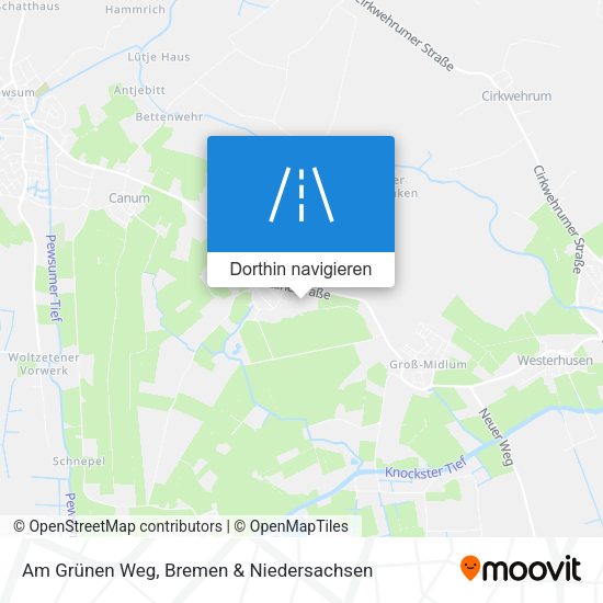 Am Grünen Weg Karte