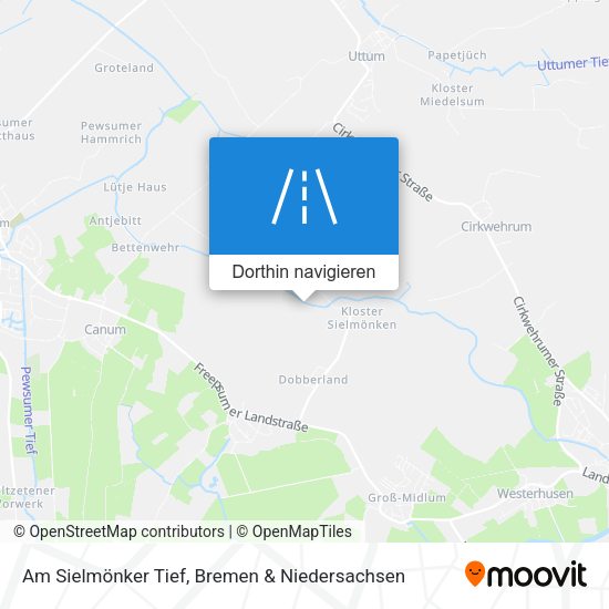 Am Sielmönker Tief Karte