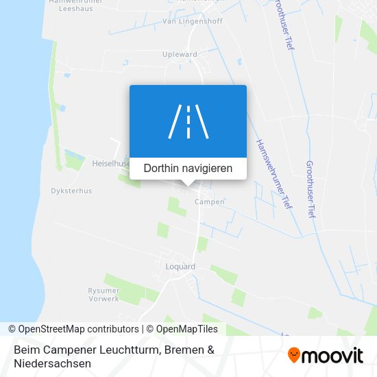 Beim Campener Leuchtturm Karte
