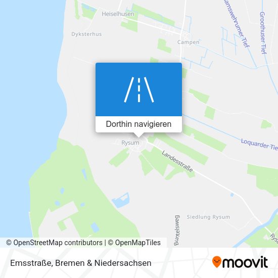 Emsstraße Karte