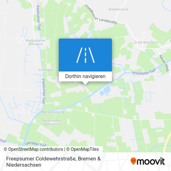 Freepsumer Coldewehrstraße Karte