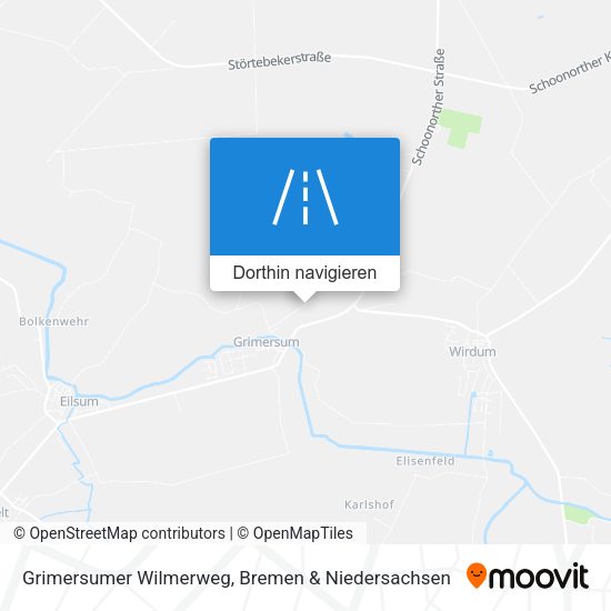 Grimersumer Wilmerweg Karte