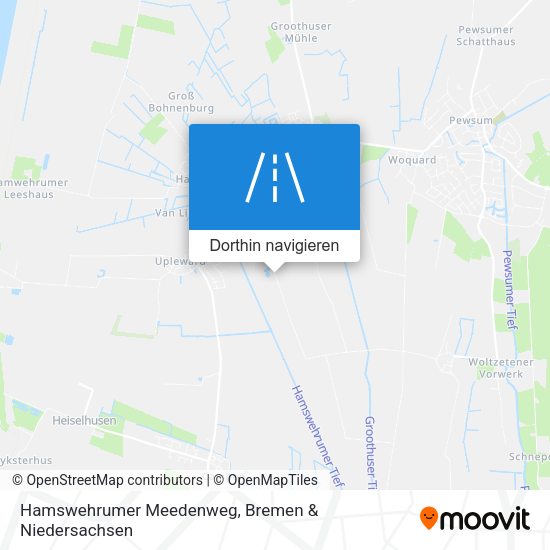 Hamswehrumer Meedenweg Karte