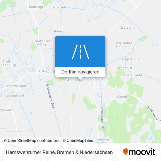 Hamswehrumer Reihe Karte