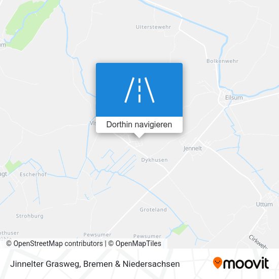 Jinnelter Grasweg Karte