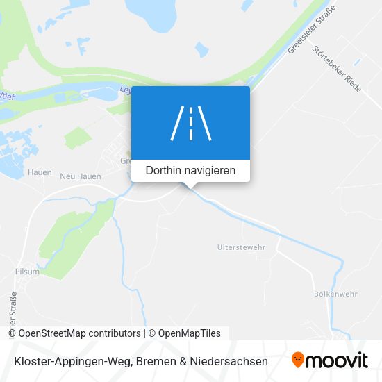 Kloster-Appingen-Weg Karte