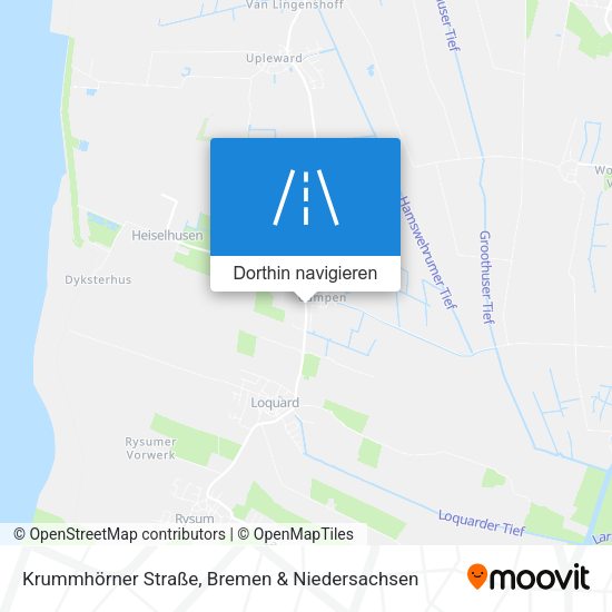 Krummhörner Straße Karte