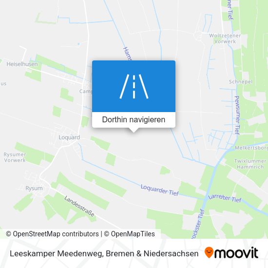 Leeskamper Meedenweg Karte