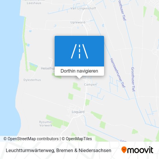 Leuchtturmwärterweg Karte