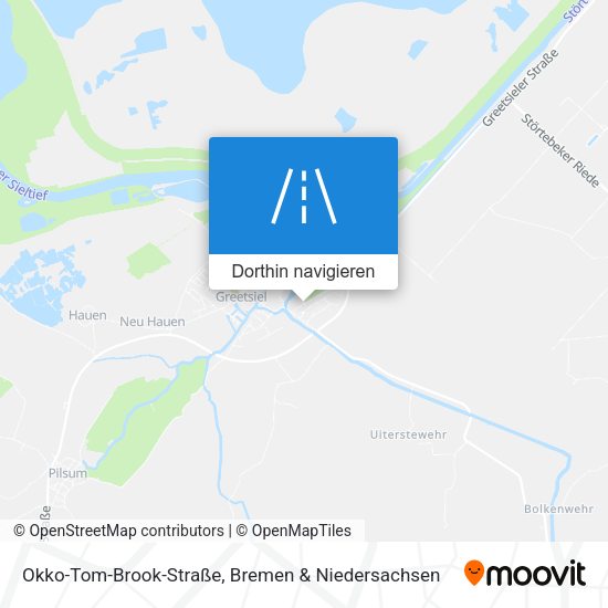 Okko-Tom-Brook-Straße Karte