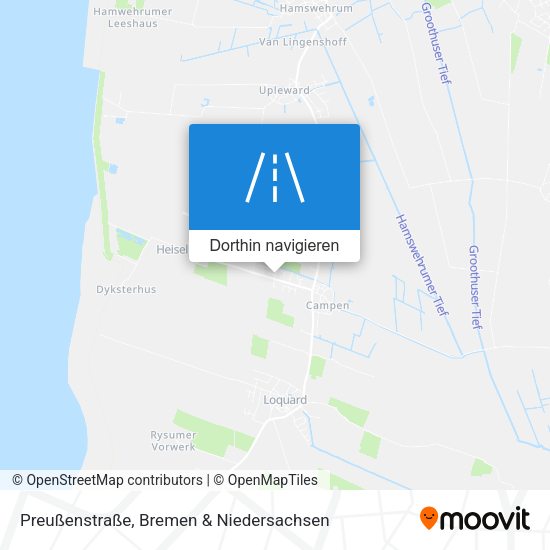 Preußenstraße Karte