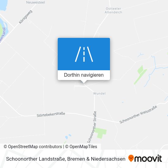 Schoonorther Landstraße Karte