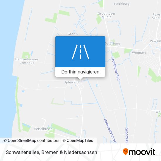 Schwanenallee Karte