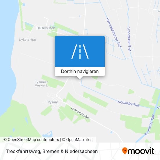 Treckfahrtsweg Karte
