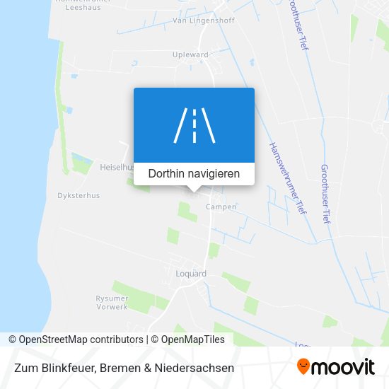 Zum Blinkfeuer Karte