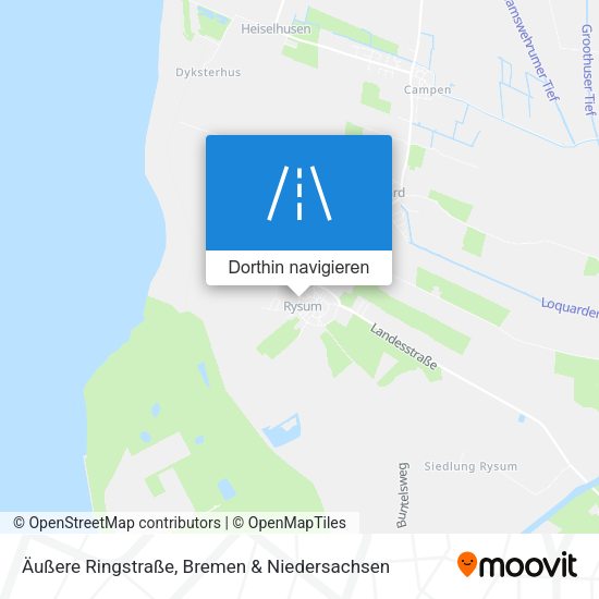 Äußere Ringstraße Karte