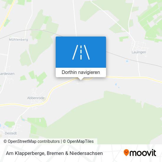 Am Klapperberge Karte